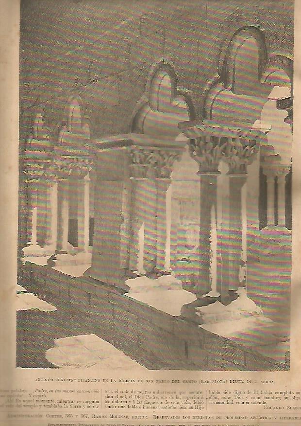 LAMINA 13316: Claustro bizantino de Sant Pere del Camp, Barcelona