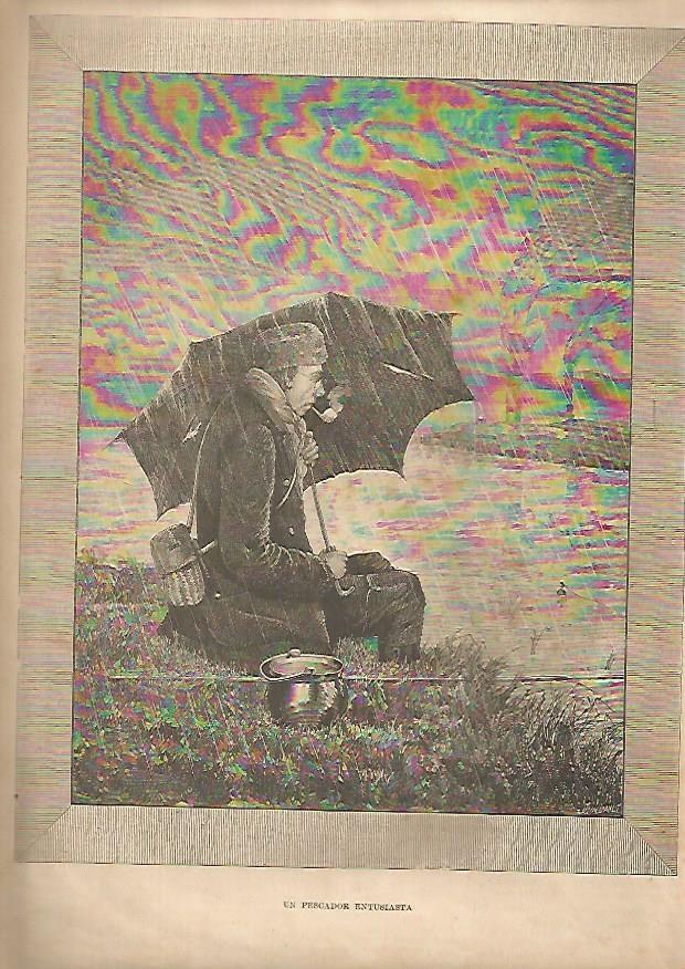 LAMINA 13231: Un  pescador entusiasta