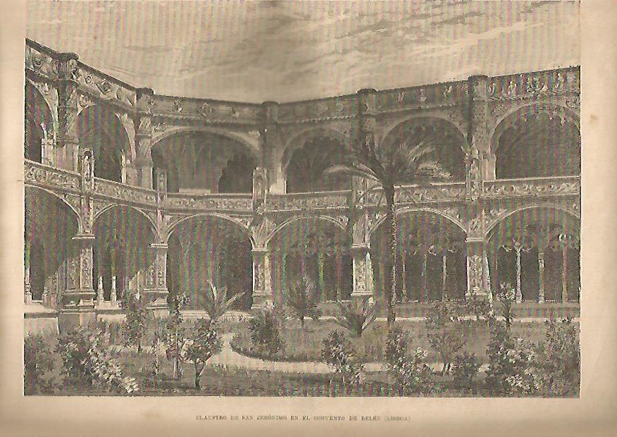 LAMINA 13228: Claustro de San Jeronimo del Convento de Belen en Lisboa