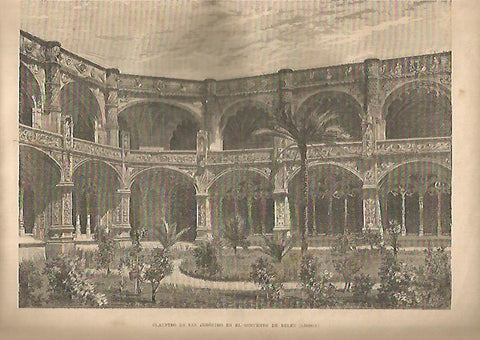 LAMINA 13228: Claustro de San Jeronimo del Convento de Belen en Lisboa