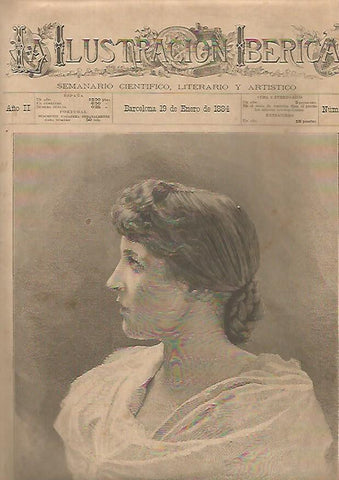 LAMINA 13220: Portada de La Ilustracion Iberica de 19 de enero de 1884