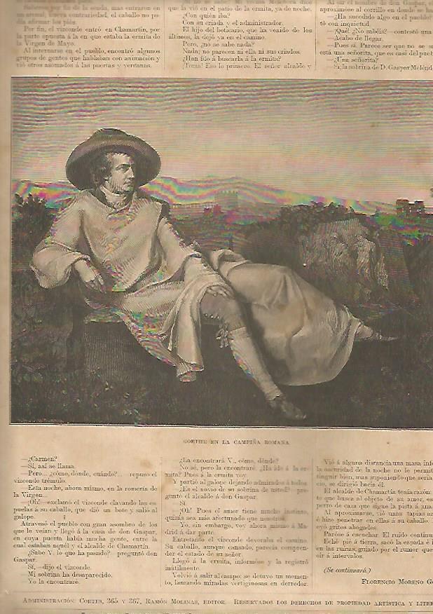 LAMINA 13272: Goethe en la campiña romana