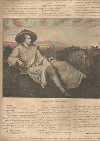 LAMINA 13272: Goethe en la campiña romana
