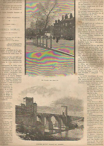 LAMINA 13261: El paseo de Cheyne y Puente de San Martin en Toledo