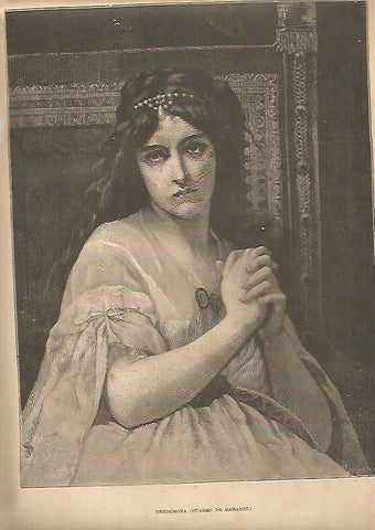 LAMINA 13255: Desdemona, por Cabanel
