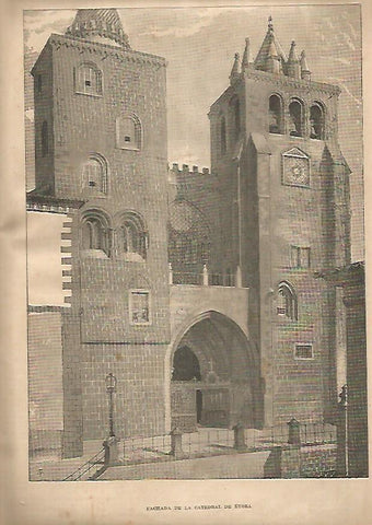 LAMINA 13247: Fachada de la Catedral de Evora