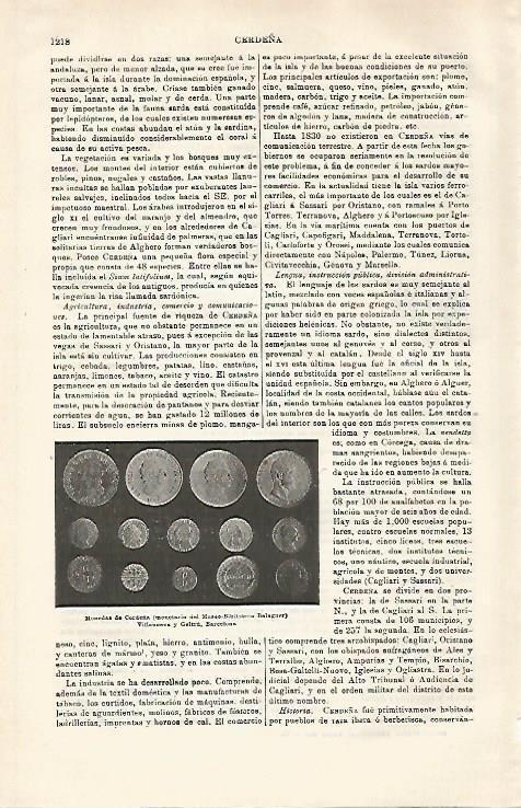 LAMINA ESPASA 32516: Monedas de Cerdeña