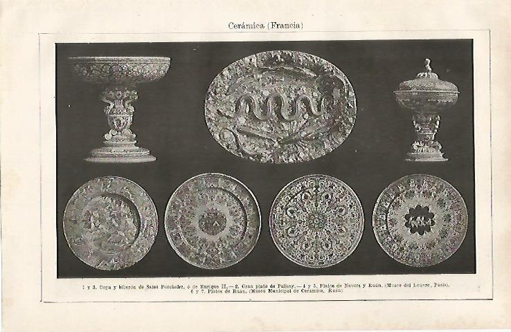 LAMINA ESPASA 32504: Ceramica de Francia