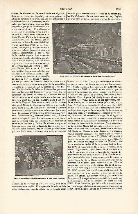 LAMINA ESPASA 32545: Salon de fiestas de la Cerverceria de la Real Casa en Munich