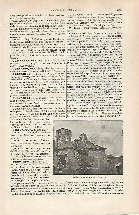 LAMINA ESPASA 32541: Colegiata de Cervatos, Santander