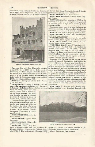 LAMINA ESPASA 32535: Palacio Pretorio en Certaldo