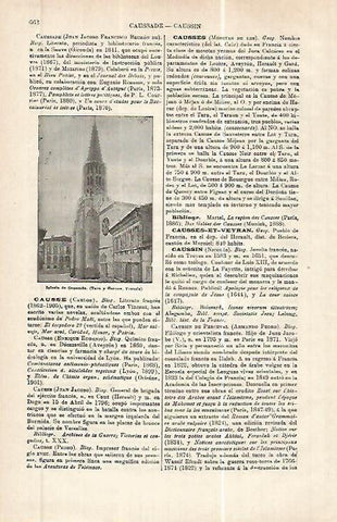 LAMINA ESPASA 32456: Iglesia de Caussade, Francia