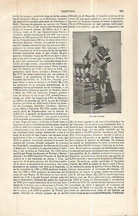 LAMINA ESPASA 32450: Hombre del Caucaso