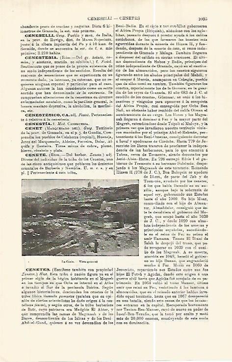 LAMINA ESPASA 32488: Vista de La Cenia, Tarragona