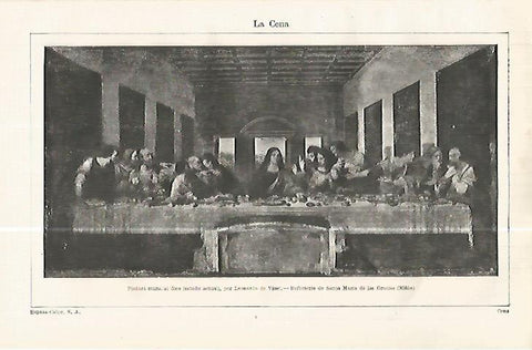 LAMINA ESPASA 32487: La ultima cena, por Leonardo da Vinci