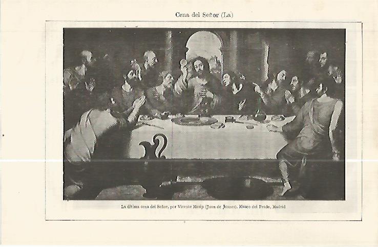 LAMINA ESPASA 32484: La ultima cena del Señor, por V. Masip