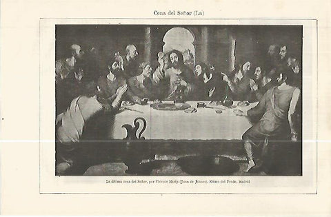LAMINA ESPASA 32484: La ultima cena del Señor, por V. Masip