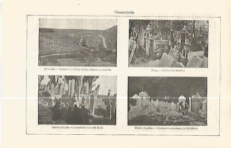 LAMINA ESPASA 32480: Cementerio de Jerusalen, Praga, Estambul y Blidah
