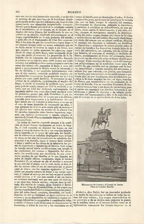 LAMINA ESPASA 32630: Monumento a Federico el Grande en Berlin