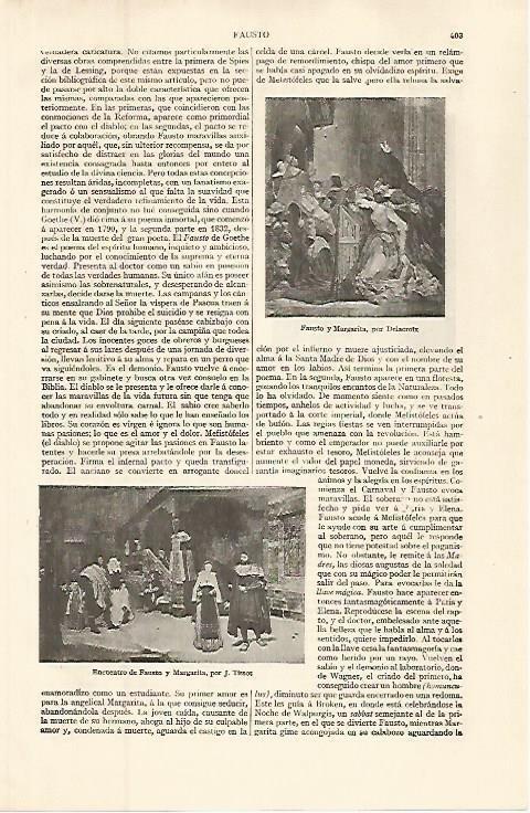 LAMINA ESPASA 32618: Fausto y Margarita, por Delacroix