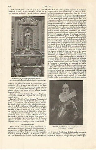 LAMINA ESPASA 32656: Monumento a Fernando I de Medicis en Florencia
