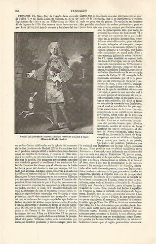 LAMINA ESPASA 32655: Retrato del principe de Asturias, por J. Rane