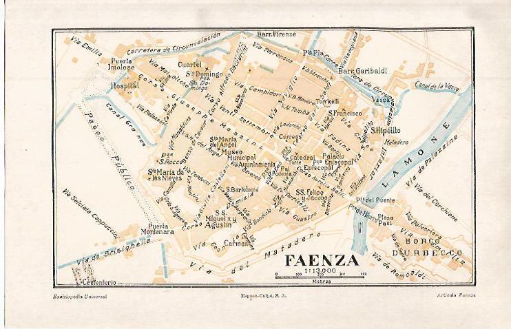 LAMINA ESPASA 32576: Plano de Faenza
