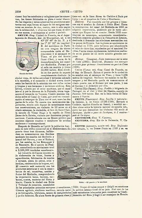LAMINA ESPASA 32561: Puerto de Cette, Francia