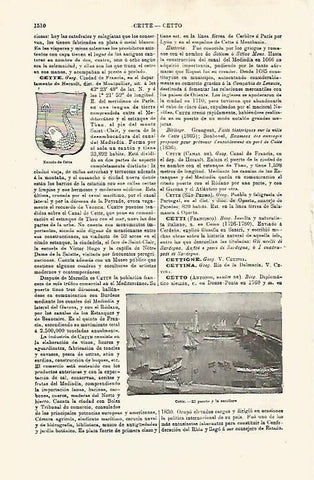 LAMINA ESPASA 32561: Puerto de Cette, Francia