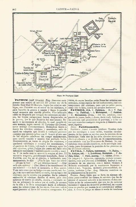 LAMINA ESPASA 32614: Plano de Fatehpur-Sikri