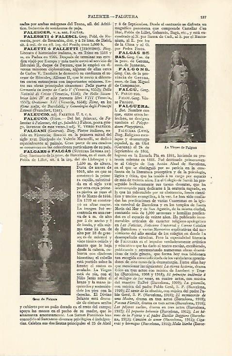LAMINA ESPASA 32587: La Virgen de Falgars