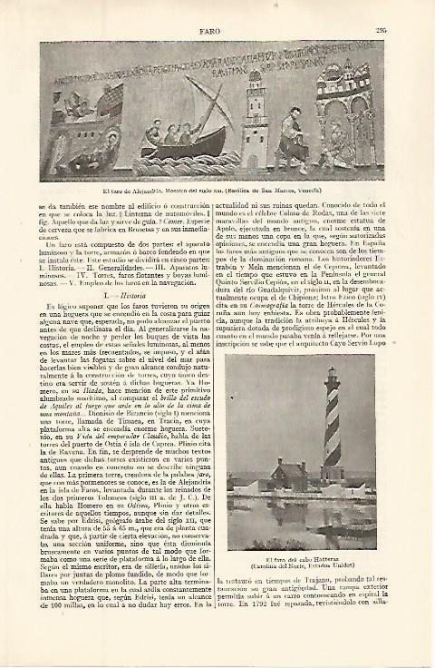 LAMINA ESPASA 32602: El faro de Alejandria, mosaico en Venecia