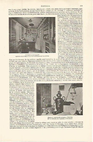 LAMINA ESPASA 32599: Laboratorio de farmacia en Nuremberg