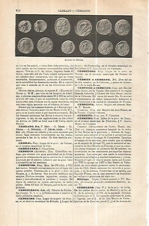 LAMINA ESPASA 32441: Monedas de Cebrane