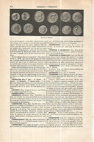 LAMINA ESPASA 32441: Monedas de Cebrane