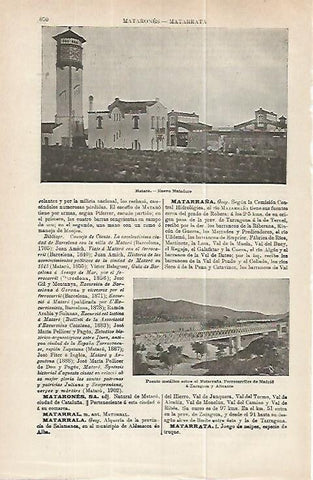 LAMINA ESPASA 32281: Matadero de Mataro, Barcelona
