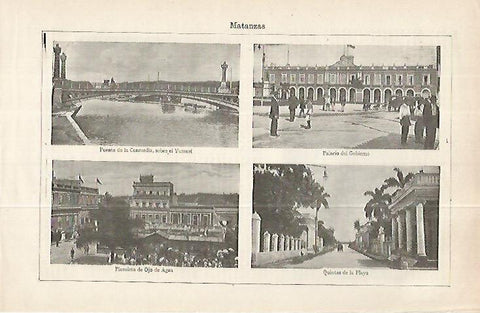 LAMINA ESPASA 32277: Vistas de Matanzas