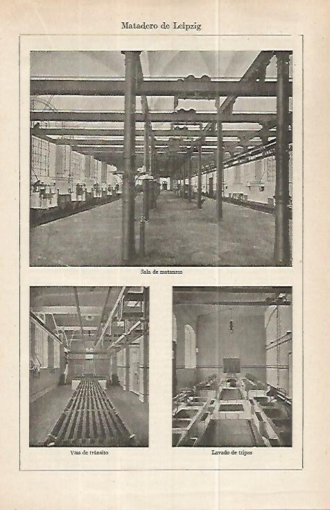 LAMINA ESPASA 32268: Salas del Matadero de Leipzig