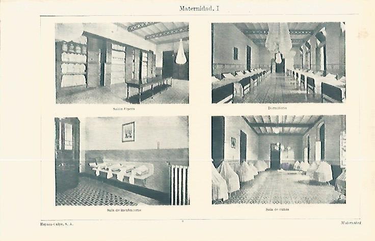 LAMINA ESPASA 32296: Salas de la Casa de la Maternidad en Barcelona