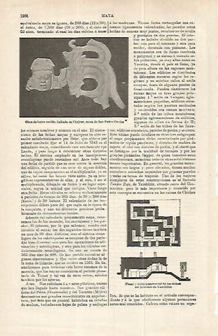 LAMINA ESPASA 32313: Plano de las minas del Laberinto de Yaxchilan