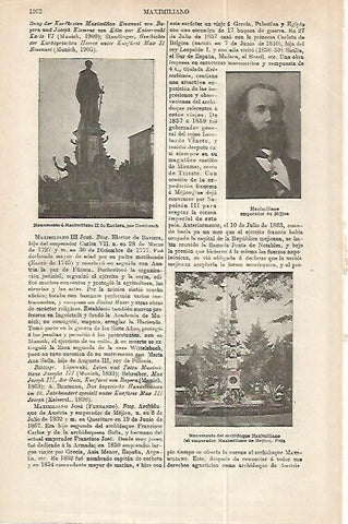 LAMINA ESPASA 32309: Monumento a Maximiliano II de Baviera