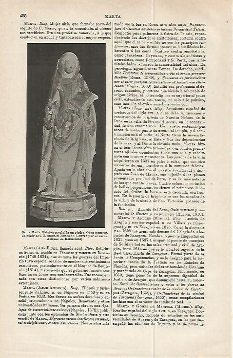 LAMINA ESPASA 32212: Santa Marta