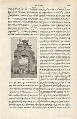 LAMINA ESPASA 32262: Puerta del matadero en Lila