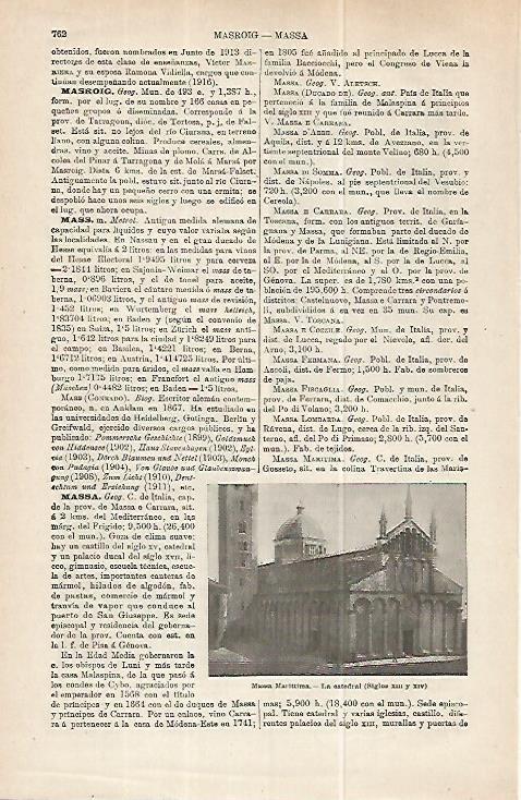 LAMINA ESPASA 32258: Caterald e Massa Marittima, Italia