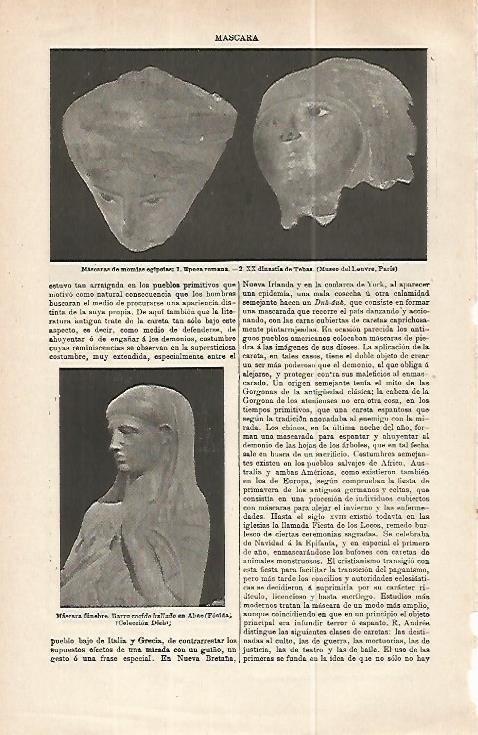 LAMINA ESPASA 32244: Mascaras de momia de Egipto