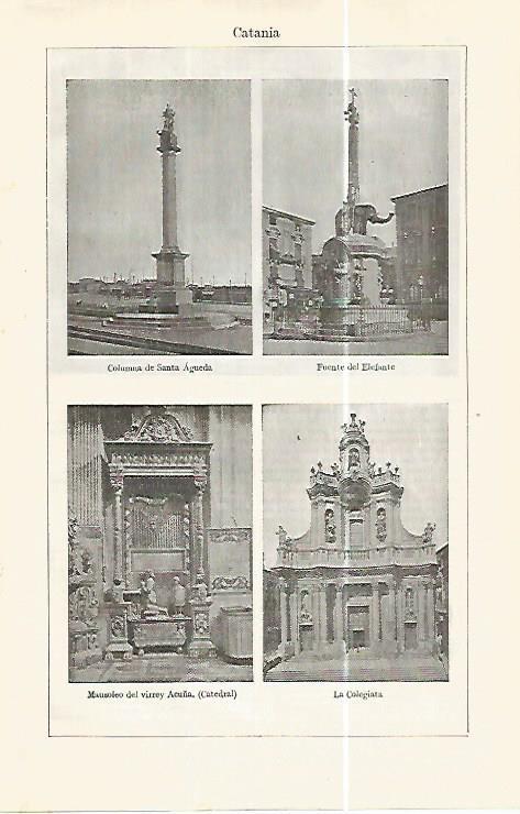 LAMINA ESPASA 32408: Monumentos de Catania