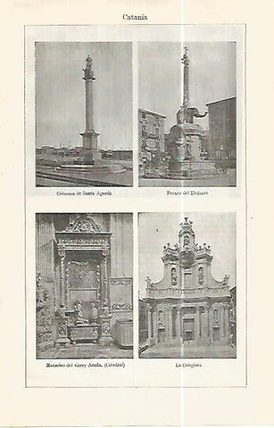 LAMINA ESPASA 32408: Monumentos de Catania