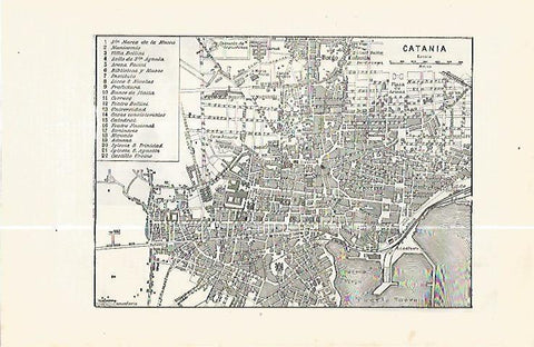 LAMINA ESPASA 32407: Plano de Catania