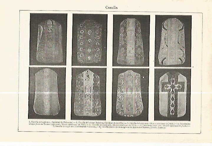 LAMINA ESPASA 32394: Casullas del siglo XVI