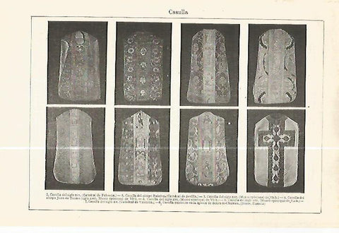 LAMINA ESPASA 32394: Casullas del siglo XVI